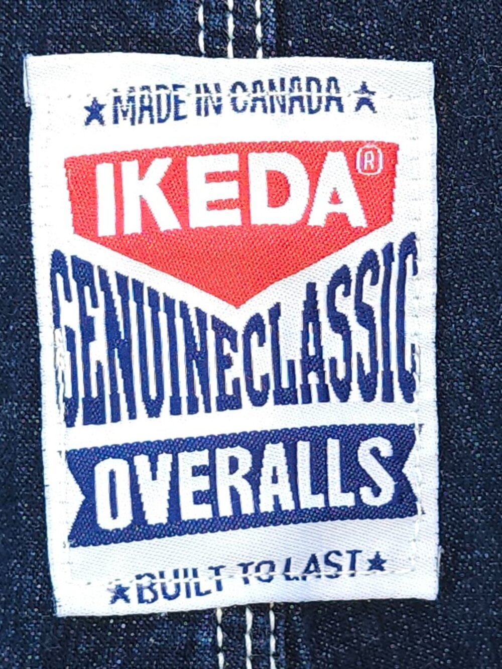 IKEDA Genuine Classic Overalls Men's Size Large Made in Canada Howick Apparel - Picture 4 of 7